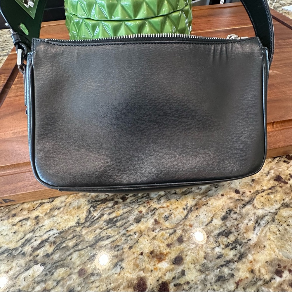 Bally Black Leather Handbag with Silver Accents - Picture 10 of 10